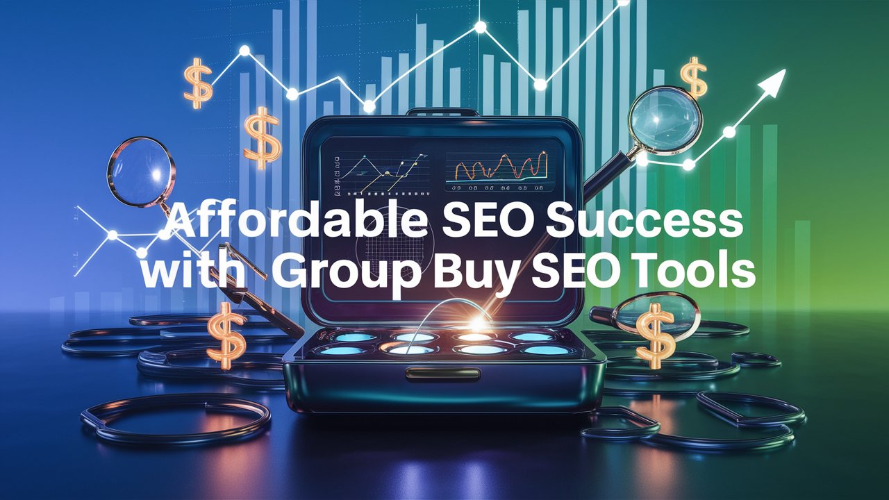 Eye-catching feature image representing the concept of affordable SEO success with group buy SEO tools.