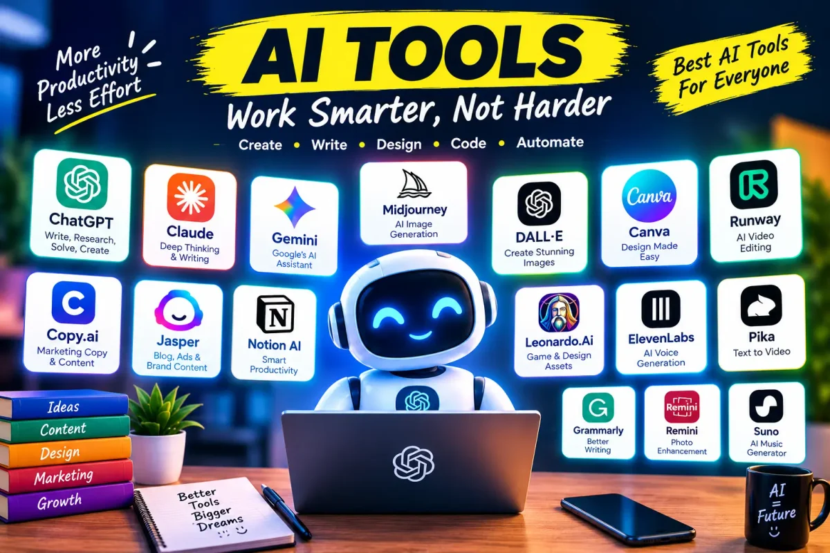 different AI tools